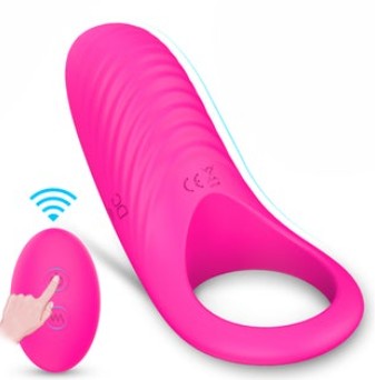 Rechargeable Silicone Vibrating Ring with Remote Control